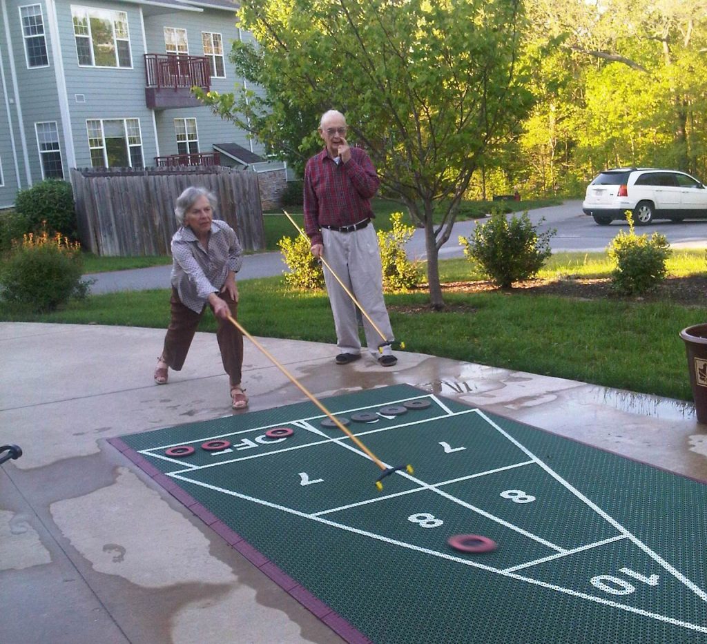 Shuffleboard The Plaza at Highlands Crossing An Independent Living